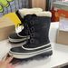 Outdoor Hiking Snow Cowhide Wool Women Warm Mid-Calf Lace-Up Boots Export Foreign Trade Russian Ski Shoes_vogvips.com