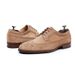 Men's Full-Grain Suede Brogues, Perforated Detailing Dress Shoes, Versatile Business Casual Style_vogvips.com
