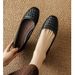 Square-toed Shallow Single For Women, 2026 New Model, Genuine Leather, Soft Sole, Spring And Autumn Retro Comfortable_vogvips.com