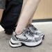 Dad Shoes Women's Mesh Breathable Super Hot New Lightweight Thick Sole Heightening Versatile Sports Shoes_vogvips.com