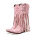 Women's Shoes Tassel Boots Retro Western Cowboy Boots 34 43 Size Retro Women's Shoes Can Be Sent On Behalf Of_vogvips.com