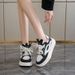 Leather Small White Women 2024 Autumn New Thick Sole Comfortable Simple Board Casual Matching Color Women's Shoes_vogvips.com