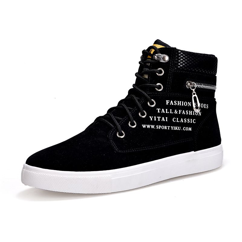 European Warm Series Men's Large Size Fashion High-top Martin Outdoor Work Boots Versatile Back-to-School Student Trendy Shoes_vogvips.com