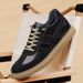Height-increasing Casual Board Shoes, First Layer Cowhide Retro German Training Shoes, Men's Genuine Leather Reinforced Sewing Line, Beef Tendon Sole_vogvips.com