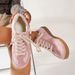 Large Size German Training 2025 New Round Toe Versatile Lace Up Flat White Low Top Sports Board Shoes_vogvips.com