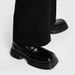 ShoeVault Squae Toe Men Slip-On Thick Sole Height Inceasing Deby Vesatile Casual Leathe Shoes Fo Haistylists And Office_vogvips.com