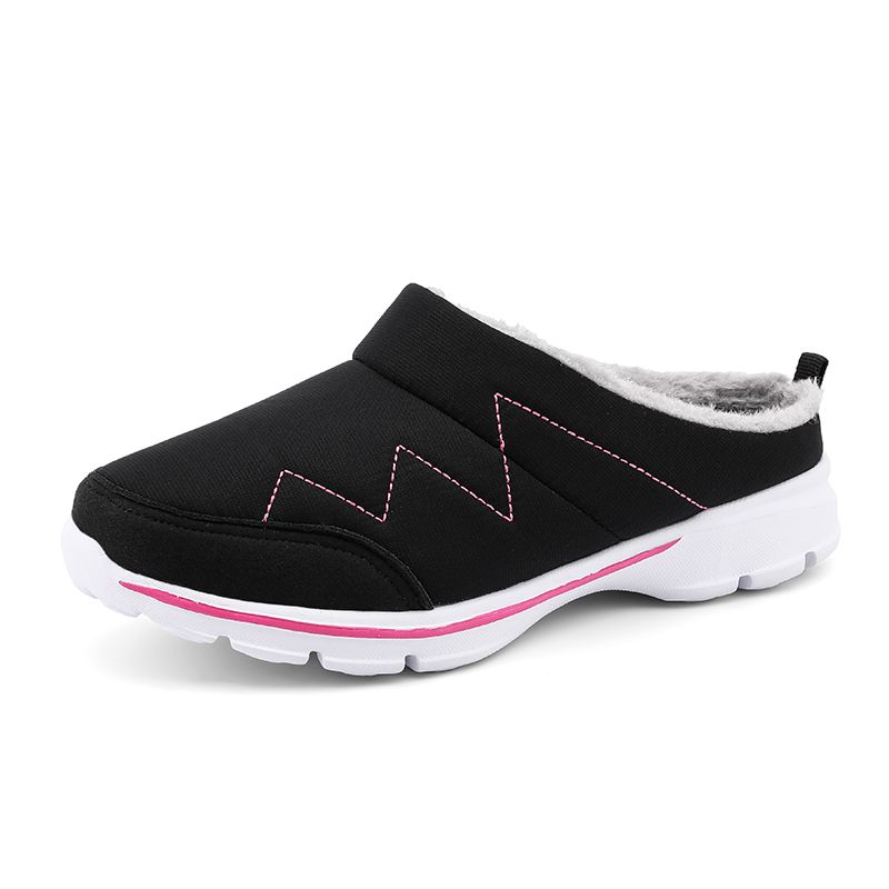 Warm Plush Home Indoor Couple Slippers WaterProof Soft Comfort Winter Shoes Men Footwear Large Size 36-46_vogvips.com