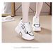 New Dad Women's Casual Sports Low Top Thick Soled Height Enhancing Version Shoes_vogvips.com