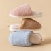 Autumn And Winter Couple Warm Cotton Mop Removable And Washable Thick Sole Non-slip And Comfortable Fluffy Home Shoes Warm Cotton Slippers_vogvips.com