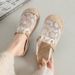 Cloth 2026 Summer New Linen Woven Retro Embroidered Slip-On Half Slippers Export Women's Shoes_vogvips.com