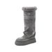 2025 Niche Snowflake Design Thick-Soled Fashionable Snow For Women Suede Wrinkled Winter Warm Fleece-Lined Boots_vogvips.com