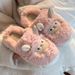 Cute Little Sheep Cotton For Women, Adorable Winter Indoor Home Thick-Soled Non-Slip Maternity Shoes, Fleece-Lined Warm_vogvips.com