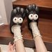 Winter Indoor Cat Paw Warm Couple Men And Women Cotton Shoes Cute Big Eyed Dog Cartoon Home Slippers_vogvips.com