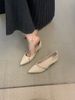 Lancui 2025 Summer French Style Shallow Mouth Single Fairy To Match Drs Elegant Gentle Low Heel Mary Jane Granny_vogvips.com