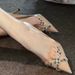 New Nude Rhinestone Pointed Toe High Heels Women's Shoes Feminine Sophisticated French Style Low Cut For Spring Autumn_vogvips.com