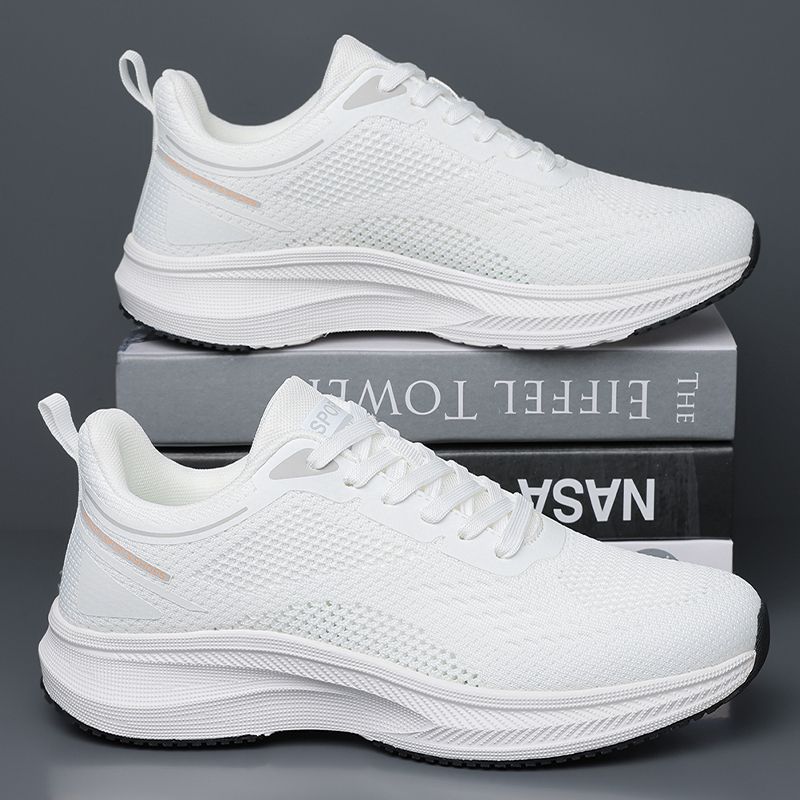 White Walking Men's Shoes Breathable Casual Lightweight Running Basketball Sneakers Male High Quality Sport Shoes Man Sneakers_vogvips.com