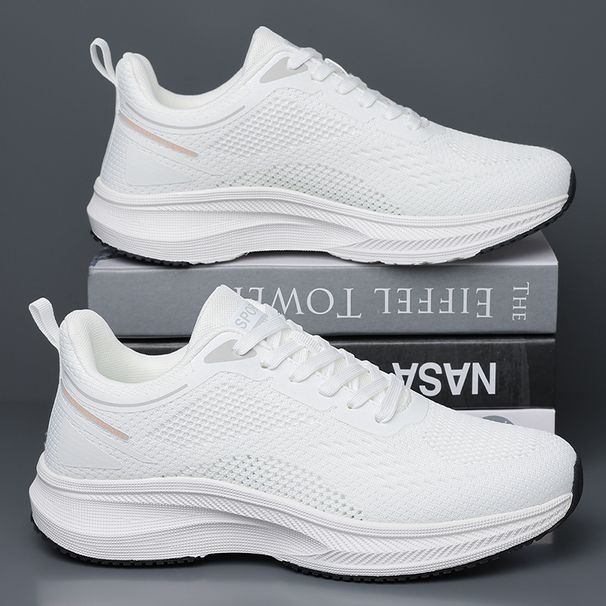 White Walking Men's Shoes Breathable Casual Lightweight Running Basketball Sneakers Male High Quality Sport Shoes Man Sneakers_vogvips.com