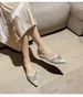 Pointed Single Shoes Female Flat-bottomed Versatile Rhinestone Fairy Wind Pedal Soft-soled Ladyshoes_vogvips.com