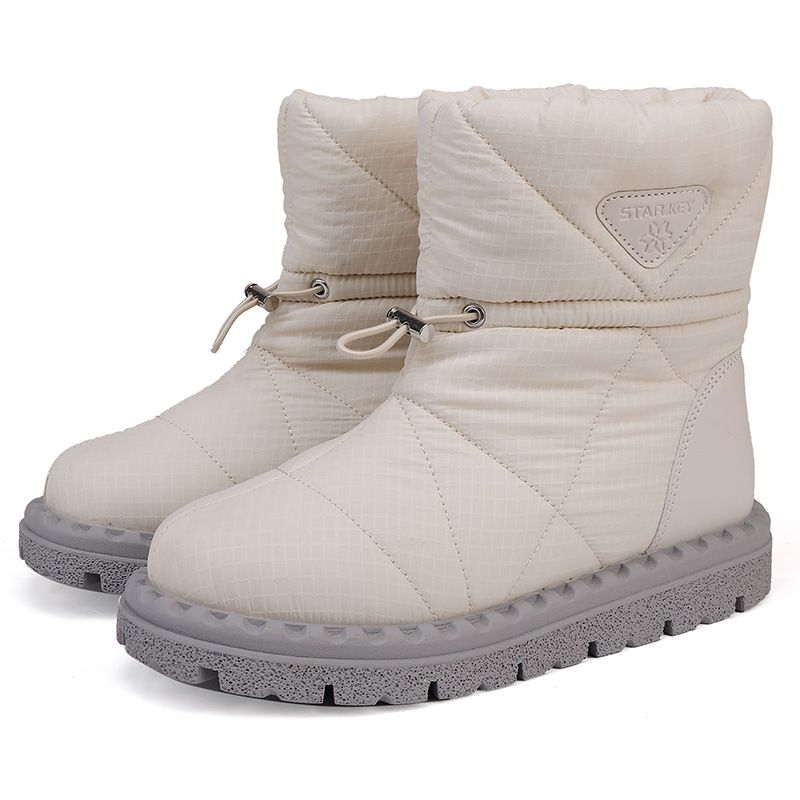 New Snow Boots For Women, Warm And Thick Lined Cotton Boots, Anti Slip And Water-resistant Snow Boots_vogvips.com