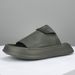 Men's First Layer Cowhide Slide Sandals, Breathable High End Outdoor Slippers, Versatile Casual Summer Shoes For European Daily Wear_vogvips.com