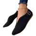 New Style Buckle V-mouth Casual Single Shoe Fashion Large Size 35-43 Women's Shoes_vogvips.com