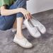 New Genuine Leather Soft Sole Women's Versatile Fashion Small Single Nurse Shallow Mouth Retro Mori Girl Style Flat_vogvips.com