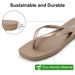 Bebealy Women's Fashion Summer Flip Flops Outdoor Beach Thong Sandals Lightweight Square Toe Flip Flop Lady Pool Shower Slippers_vogvips.com
