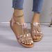 SHLIANG Shoes for Women Summer Women Wedge Bohemia Rhinestones Casual Platform Sandals Female Peep Toe Outdoor Beach Shoes 34-43 Y0195_vogvips.com