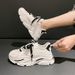 Low Top White For Women New Summer Trendy Versatile Thick Soled Women's Mesh Breathable Dad Shoes_vogvips.com