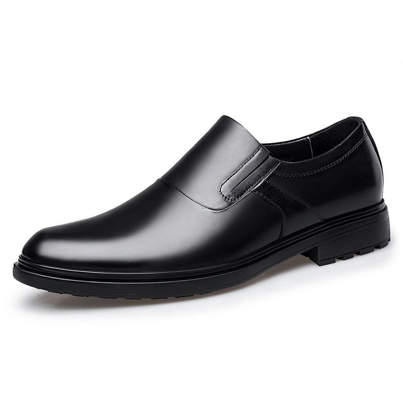 Men's Shoes Men's Derby Shoes Pointed Lace-up Men's Shoes Dress Style Casual Leather Shoes_vogvips.com