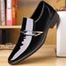 Men's British Business Formal Leather For Young Men Shiny Slip-On Lazy Work Casual Shoes_vogvips.com