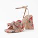 Women’s Shoes new sandals high heeled thick heeled bow silk retro fairy shoes_vogvips.com