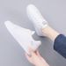 Shoes 2025 Running Spring Autumn Fashion White Breathable Embroidered Flower Lace-Up Casual Sneakers For Women_vogvips.com