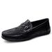 Loafers Casual Leather Leather Shoes Men's Gauntlets Casual Shoes Soft Sole Lazy Doudou Shoes_vogvips.com