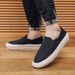 Men's Casual Slip on Loafers Breathable Linen Espadrilles Flat Loafers Popular Cross Border E Commerce Style_vogvips.com