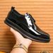Large Size New Business Formal Fashion Men's Glossy Leather Trendy British Style Gentleman Shoes_vogvips.com