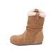 Petite Height-Increasing Mid-Calf Round Toe Snow For Women Winter Fleece-Lined Cotton Shoes Thick-Soled_vogvips.com