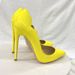 Size33-46 Women's Shoes Yellow High Heels 12CM Pointed Stiletto Shallow Mouth Single Shoes Work Shoes_vogvips.com