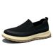 Summer New Breathable Lightweight Thin Casual Soft Sole Slip-On Deodorant Mesh Shoes Men_vogvips.com