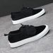 Men's Summer Breathable Canvas Shoes German Made Black Cloth Odor Resistant Sneakers Non Slip Casual Low Top Trendy Sports_vogvips.com