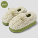 MTX Cartoon Bag Heel Women Winter Cute With Ears Warm Furry Slippers Non-Slip Home Cotton Shoes For Men_vogvips.com