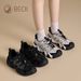Gongyang Women's 2025 New Autumn Genuine Leather Flat Sneakers Women Trendy Versatile Lightweight Casual Shoes_vogvips.com