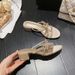 2026 Summer New Round-Toe Stiletto For Women, Fairy Style Rhinestone Slide With Bow, Sweet Chunky Heel Sandals_vogvips.com