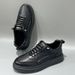 Men's Sneakers Autumn 2024 New Genuine Leather White Youth Versatile Trendy Thick Sole Lightweight Slip-On Casual Shoes_vogvips.com