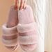 Winter Cotton Slippers For Women, Silent Plush Flooring, Couple's Home, Anti_vogvips.com