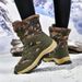 2025 New Velvet Camouflage Snow Boots Outdoor Anti Slip High Top Cotton Shoes Cross Border Large Thickened Warm Boots_vogvips.com