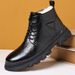 European Warm Series 2025 Winter New Fashion Martin Work Warm Fleece High-top Cotton Shoes Genuine Leather Men's Boots_vogvips.com