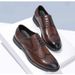 Euro Step 2025 Men's New Brogue Carved Leather Formal British Business Wedding Bridal Studio Shoes_vogvips.com