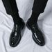 Euro Step Casual Fashion Youth Leather Four Seasons New Large Size 46 Men's Low-top Brogue Carved Business Formal Shoes_vogvips.com