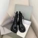2026 Genuine 2 Leather Martin For Women New British Style Thick Sole Height-Increasing Short Stylish Black Motorcycle 2026_vogvips.com